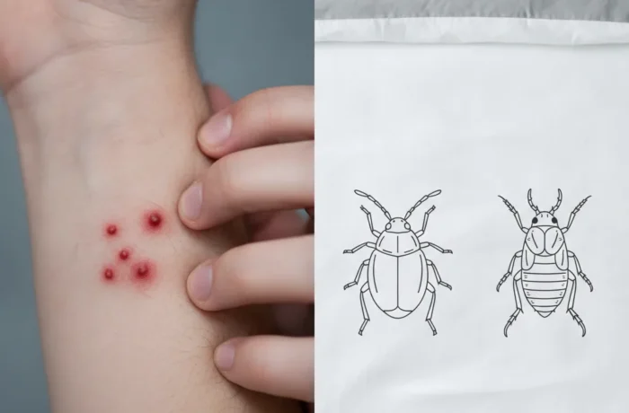 Piqûres punaises de lit vs puces | Comment les différencier - piqures punaises lit puces