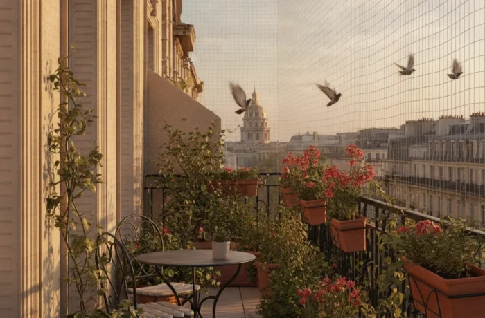 Filet anti-pigeons balcon copropriété | règles et prix - filet anti pigeons balcon copropriete
