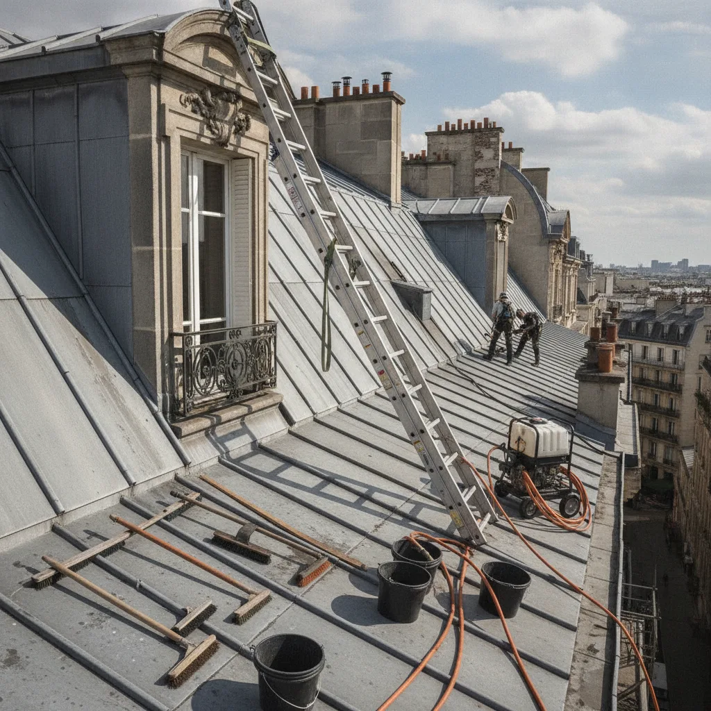 nettoyage toiture mousse Paris nettoyage toiture mousse Paris
