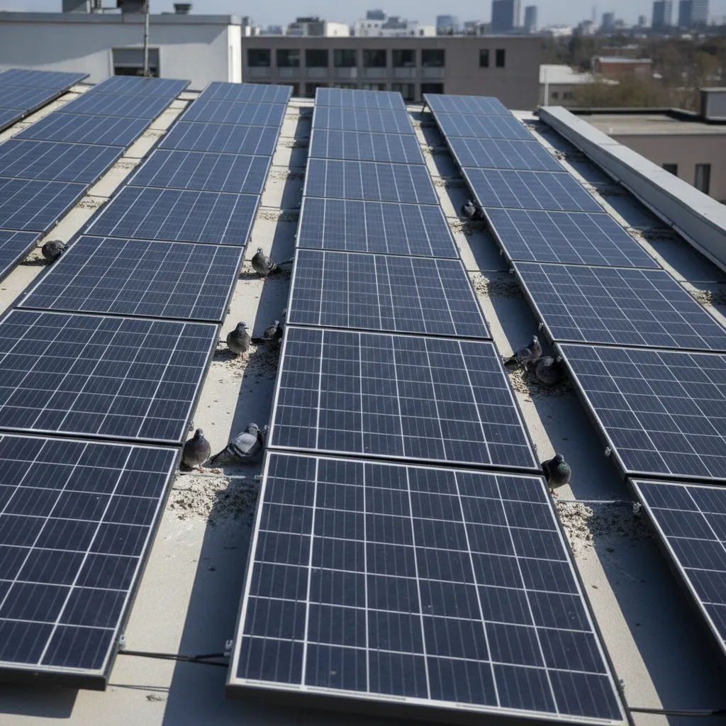 Pigeons panneaux solaires | protection et solutions - pigeons panneaux solaires protection