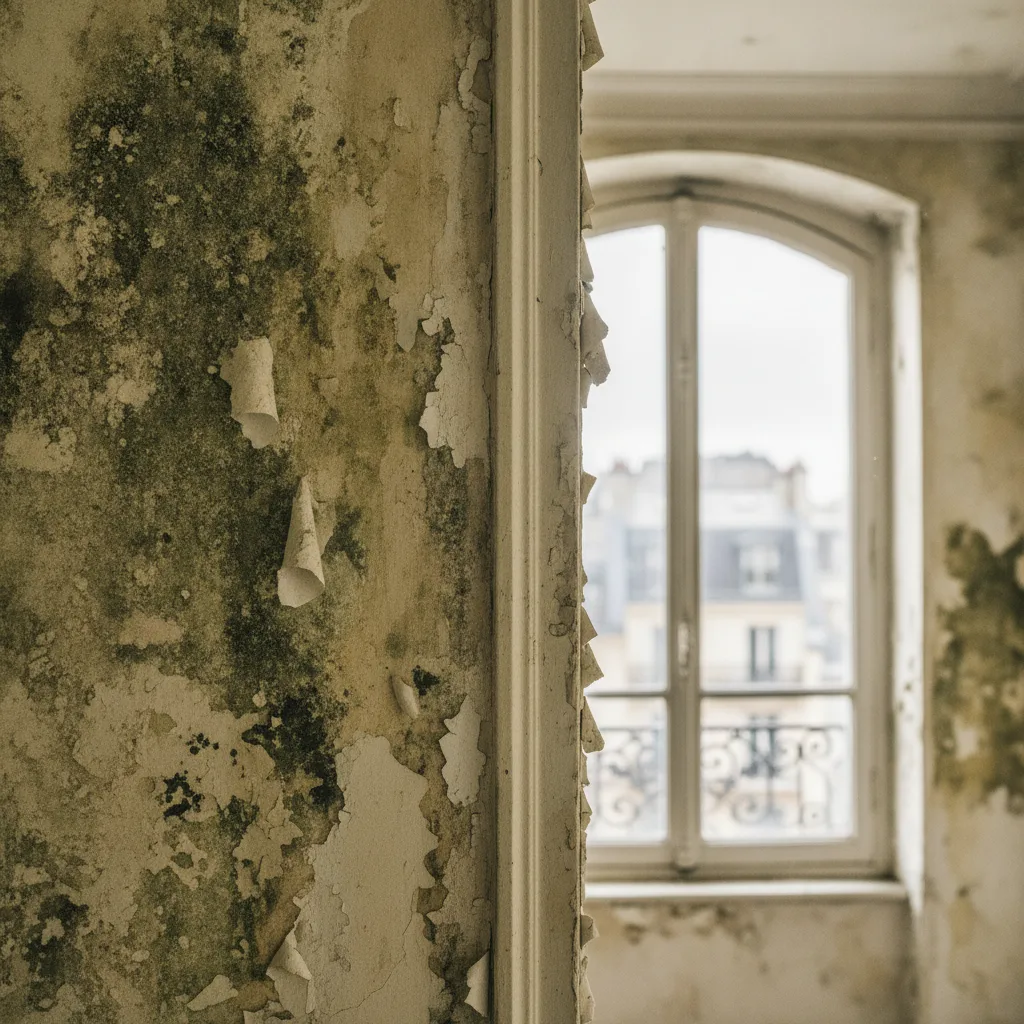 Moisissures sur les murs d'appartement Paris | Causes et traitement - traitement moisissures murs appartement paris